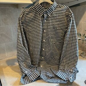 Men’s Ralph Lauren Black and White Plaid Shirt